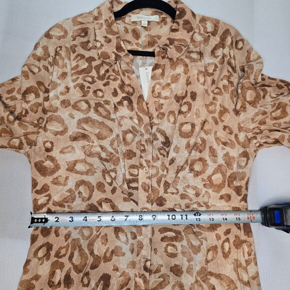 NWT Favorite Daughter Icon Dress Leo Vibes Button Down Long Sleeve Dress Size 12 - Picture 7 of 10